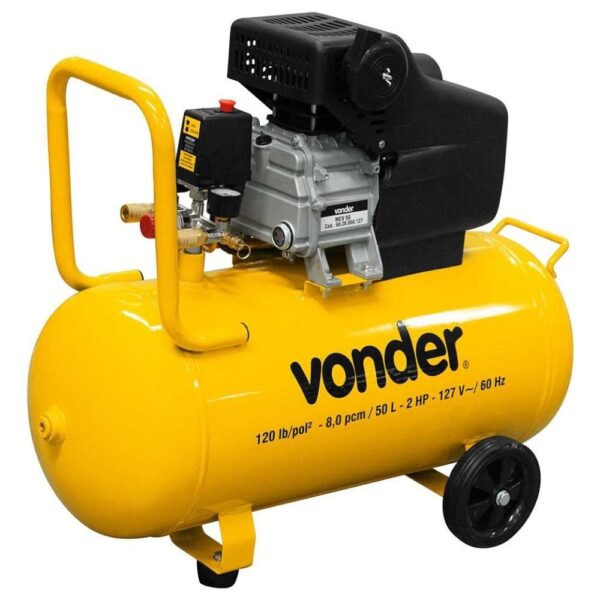Compressor de Ar 7,3 Pés 50 Litros 2 HP MCV50 Vonder
