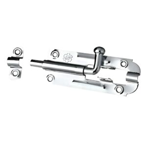 Fecho Trinco Fio Redondo 2½” Silvana – Segurança e Durabilidade em Acabamento Prateado