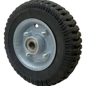 Roda de Borracha Maciça 250-4 com Rolamento 5/8" Preto