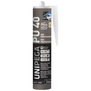 Selante e Adesivo PU 40 Profissional Unipega Preto 400g