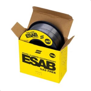 Arame de Solda Tubular Sem Gás ESAB Gas Free 0,8mm Rolo 1kg E71T-GS